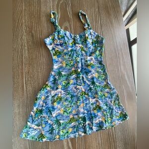 Tropical mini dress